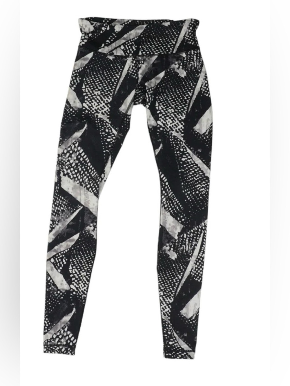Lululemon Black & White Abstract Print Leggings - Picture 3 of 6
